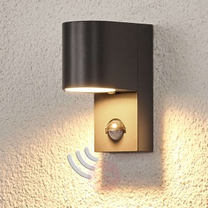 Zewnętrzna lampa ścienna PALINA z czujn. ruchu