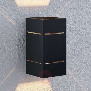 Lindby Sita lampa ścienna z aluminium, czarna