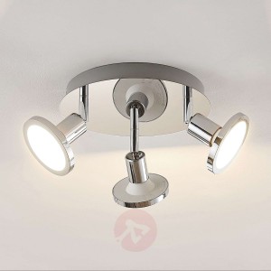 Lindby Ayden spot sufitowy LED, 3-punktowy okrągły