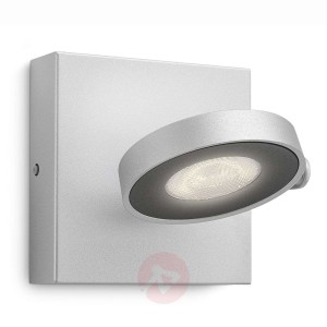 Lampa ścienna LED Clockwork w kolorze aluminium