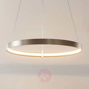 Lucande Naylia lampa wisząca LED, w niklu, Ø 60 cm