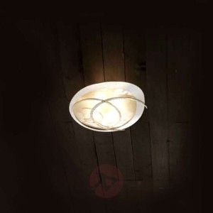 Duża lampa sufitowa Galassia, biała