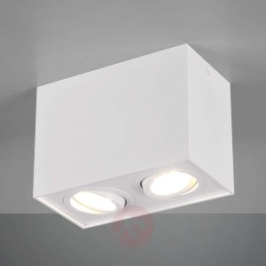 Lampa sufitowa Biscuit, 2-punktowa, biała
