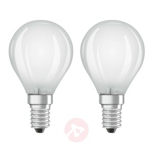 OSRAM żarówka kropla LED E14 4W ciepła biel 2 szt.