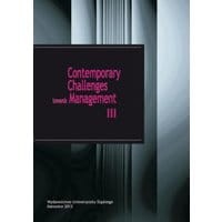 Contemporary Challenges towards Management III