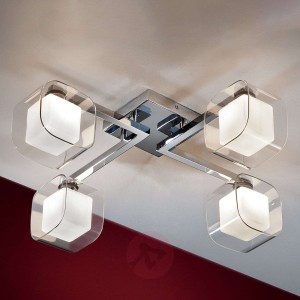 Cube – lampa sufitowa LED z podwójnymi kloszami