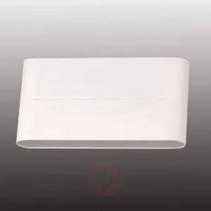 Casper – biała lampa ścienna LED na zewnątrz