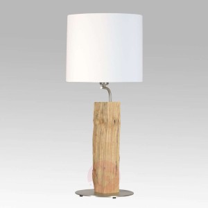 Neuer Kavalier – lampa stołowa z drewnem, 56