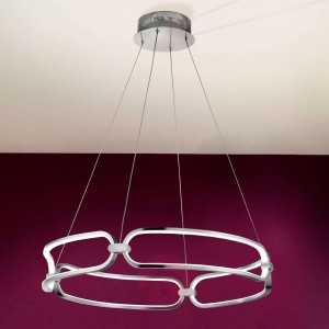 Lampa wisząca LED Colette, chrom