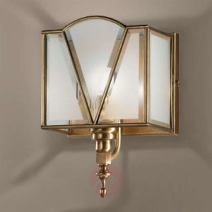 Atrakcyjna lampa ścienna Classic brązowana