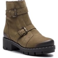 Botki SAGAN - 3279 Zielony Nubuk