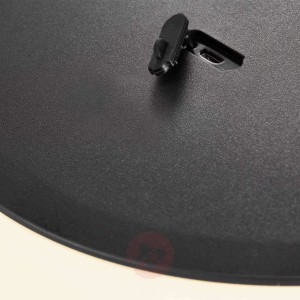 Lampa stojąca LED Kettle trójnóg drewno klosz 36cm