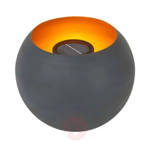 Solarna lampa dekoracyjna LED Jill, kula, złoto