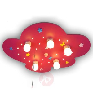 Lampa sufitowa Chmurka z kwiatowym wzorem