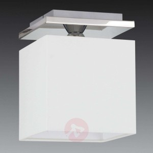 Elegancka lampa sufitowa Rivoli z kloszem z chintz