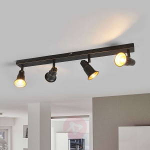 Lampa sufitowa Arielle, antyczna czerń, 4-punktowa