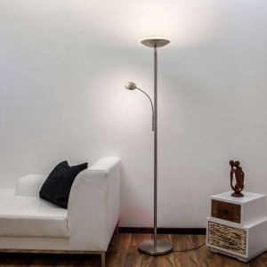 Lampa stojąca Malea LED, nikiel