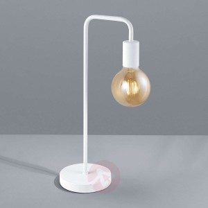 Lampa stołowa Diallo bez klosza, biały matowy