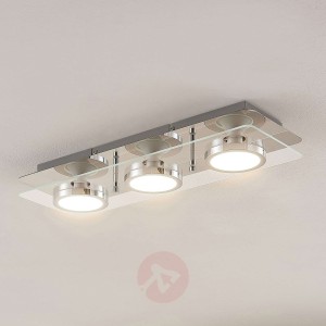Lindby Gabryl lampa sufitowa LED 3-punktowa, długa