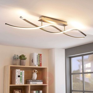 Spiralna lampa sufitowa LED Kati, ściemniana