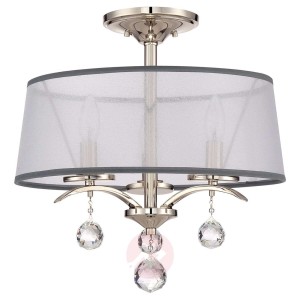 Z ozdobami z kryształków – lampa sufitowa Whitney