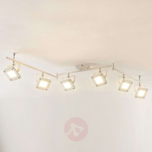 Spot sufitowy LED Juliana, ściemniany, 6-pkt.