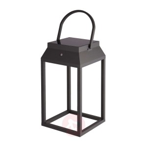 Lucande Maleos latarnia solarna LED, ściemniana