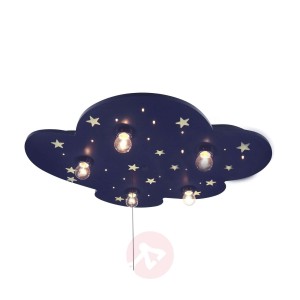 Fluorescencyjna lampa sufitowa WOLKE XXL 5-pkt.