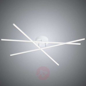Biała lampa sufitowa LED Tiriac, funkcja switchdim