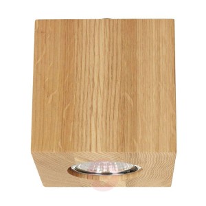 Lampa sufitowa Wooddream 1-pkt. dąb, kątowa, 10cm