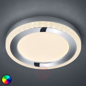 Lampa sufitowa LED Slide, biała, okrągła, Ø 40 cm