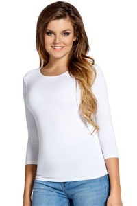 Bluzka Manati 3/4 Biala