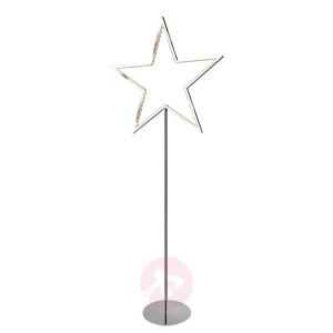 Lampa dekoracyjna Lucy gwiazda, chrom, 130 cm