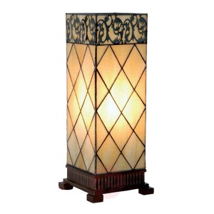 Lampa stołowa Diamond w stylu Tiffany 45 cm