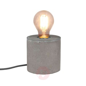 Strong - okrągła lampa stołowa z betonem