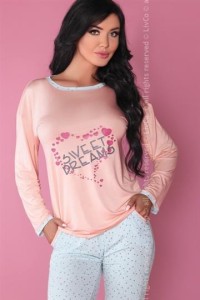Pizama Sweet Dreaming 107 Rozowo-niebieska
