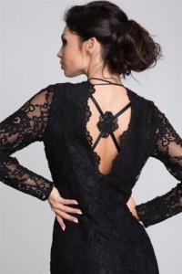 Klips do ramiaczek Lady Boss Lace BA12 Czarny