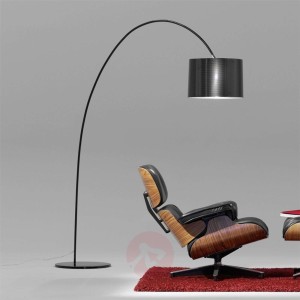 Helestra lampa łukowa Roxx, czarna