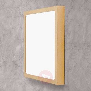 Kwadratowa lampa sufitowa LED Vika, 23 cm