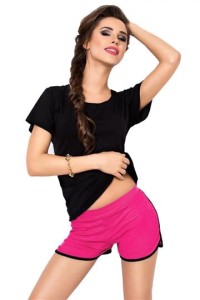 Komplet Abigil Czarny-Pink