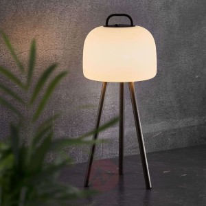 Lampa stołowa LED Kettle trójnóg metal, klosz 22cm