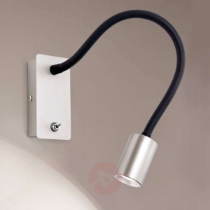 Lampa ścienna Emila z LED, elastyczne ramię