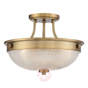 Lampa sufitowa Mantle z dyfuzorem, stary mosiądz