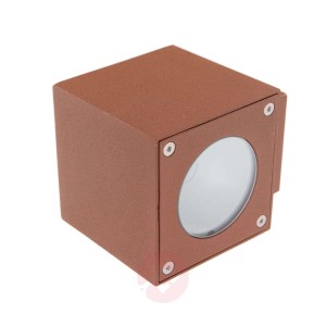Rdzawo-brązowa lampa ścienna zewnętrzna LED Jarno