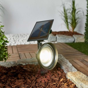 Reflektor LED Riley, grot i panel solarny