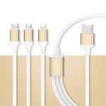 Kabel USB - 3 w 1 - Iphone, Android, Typu C