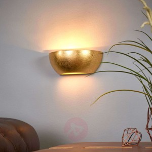 Lampa ścienna Kolja ze złotą folią