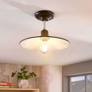 Czarna metalowa lampa sufitowa Phinea, vintage