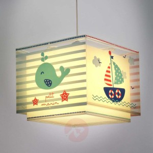 Marynistyczna dziecięca lampa wisząca Petit marin