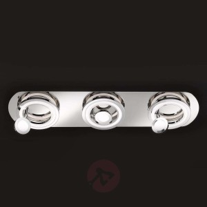 Aiden - chromowana 3-punktowa lampa sufitowa LED